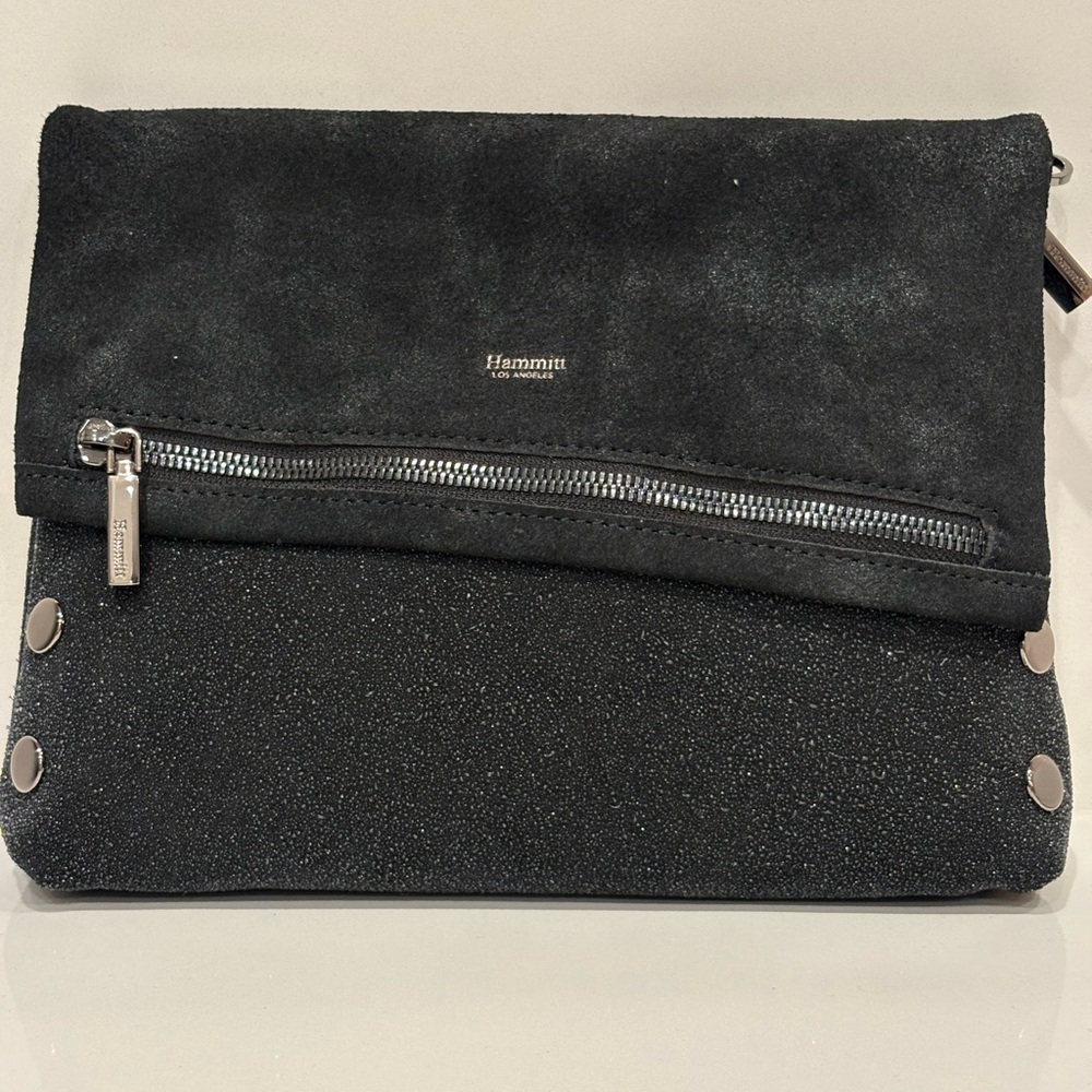 Hammitt Black Suede Sparkle Women's Bag NWT